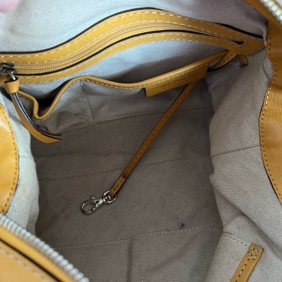 MICHAEL MICHAEL KORS Leather Double Handle Handbag Satchel - Picture 12 of 15